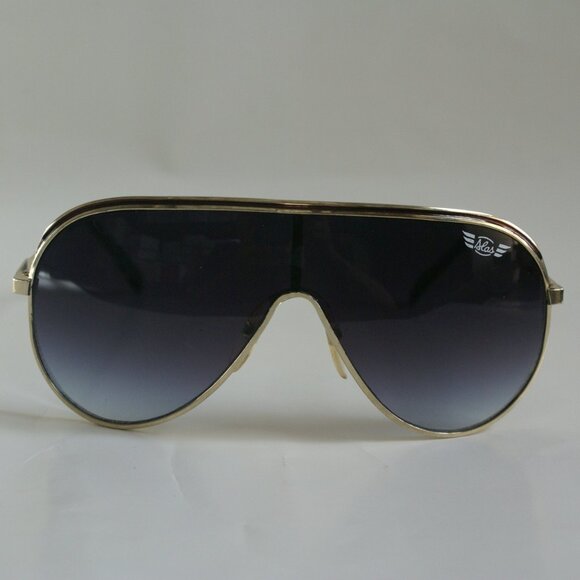 NWT Vintage 90's One Piece Designer Sports Sunglasses (S.Gold)
